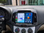 Инсталирана Android мултимедия в Hyundai Elantra 2007 - 2011, изглед към таблото и екрана