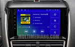 Android навигация, монтирана в таблото на Mitsubishi Eclipse Cross  2017 - 2021, изглед към централната конзола