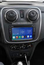 Инсталирана Android мултимедия в Dacia Duster  2012 - 2017 7", изглед към таблото и екрана