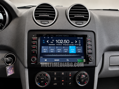 Монтирана Android мултимедия за Mercedes-Benz GL-Class X164 2005-2012, интегрирана в автомобилното табло