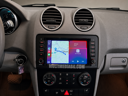 Изглед към монтираната Android мултимедия в Mercedes-Benz GL-Class X164 2005-2012