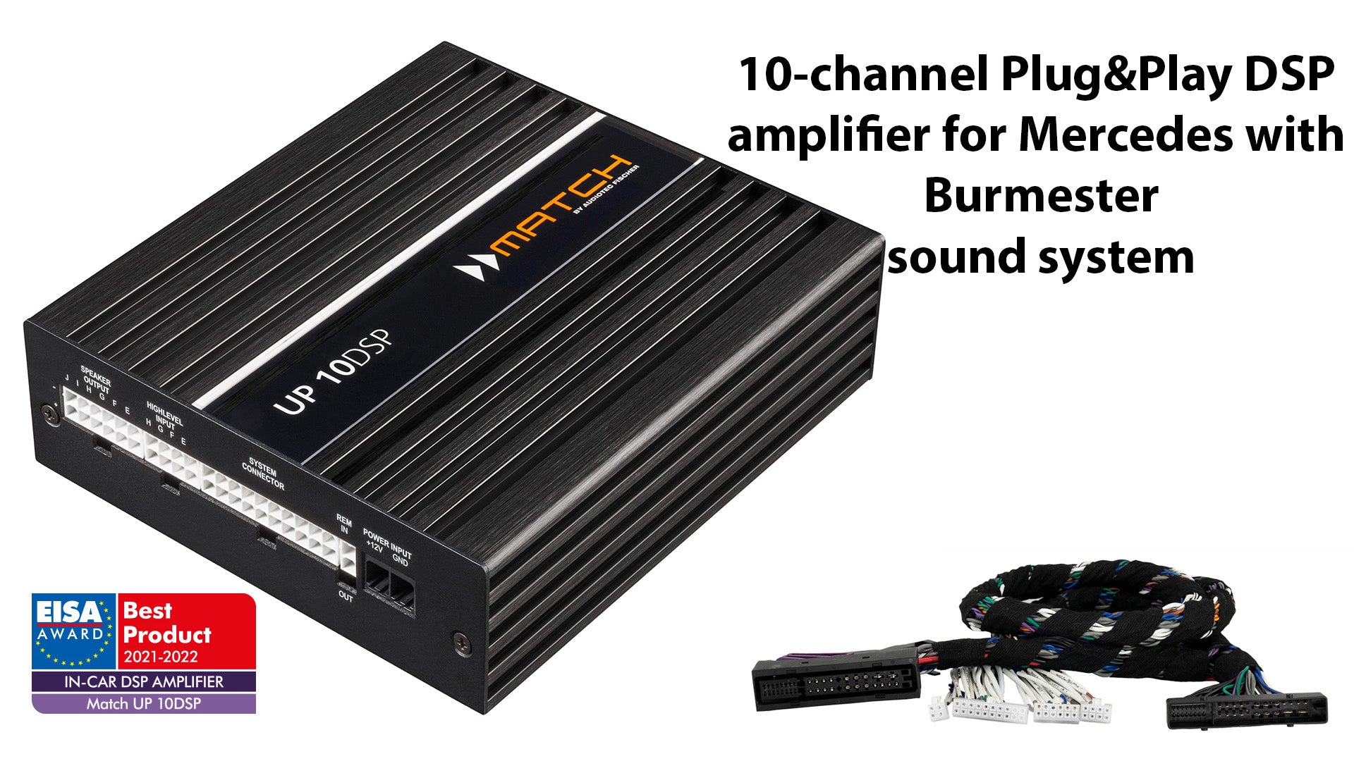 Plug&Play усилвател Match UP 10DSP за Mercedes с Burmester