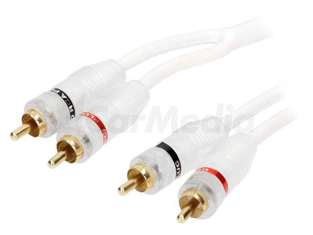 Аудио кабел RCA – RCA 3 м – 4CARMEDIA RCA-WH2.300