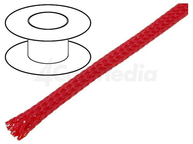 Защитна кабелна оплетка за 1 м – 4CARMEDIA OPL.03-RD