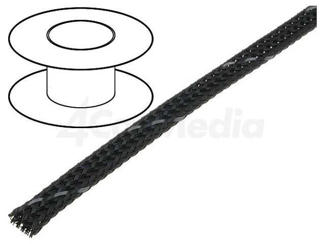 Защитна кабелна оплетка за 1 м – 4CARMEDIA OPL.04-BK/GY