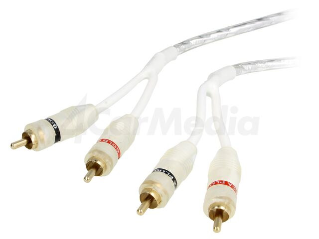 Аудио кабел RCA – RCA 1 м – 4CARMEDIA RCA-WH2.100
