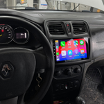 Монтирана Android мултимедия за Dacia Sandero 2 – реален изглед в автомобила – изглед 2