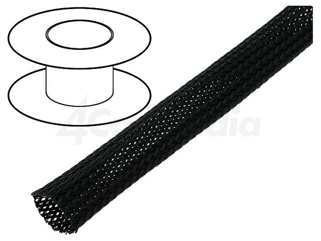 Защитна кабелна оплетка за 1 м – 4CARMEDIA OPL.05-BK