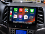 Монтирана Android мултимедия за Hyundai Santa Fe 2 – реален изглед в автомобила – изглед 1
