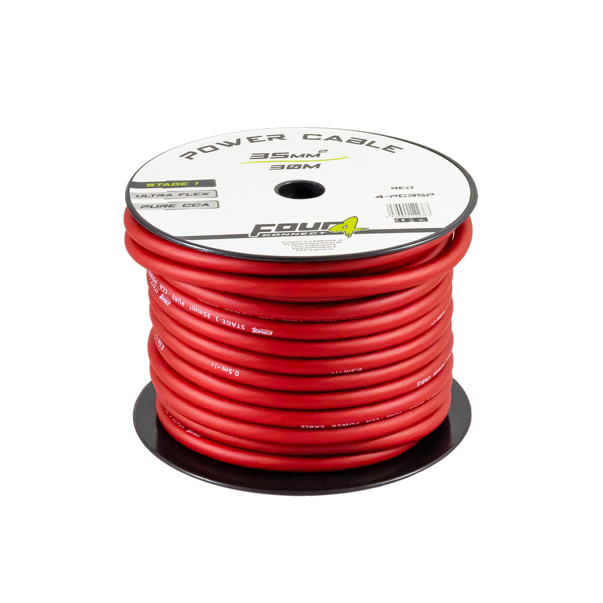 Захранващ кабел 35мм2 червен 4Connect PC35SR Stage1