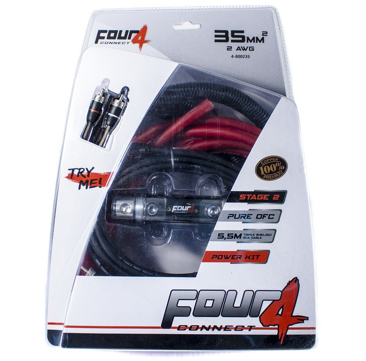 Комплект кабели за усилвател 35мм2 4Connect PKIT35G