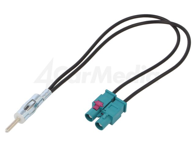 Коаксиален антенен кабел за Audi / Fiat / Mercedes / Peugeot / Seat / Škoda / VW – 4CARMEDIA ZRS-2F.2-DIN