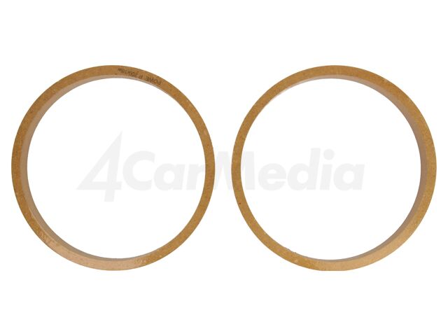 Фланец за говорител 200 мм MDF 18 мм комплект 2 бр. – 4CARMEDIA MDF-P200/18W