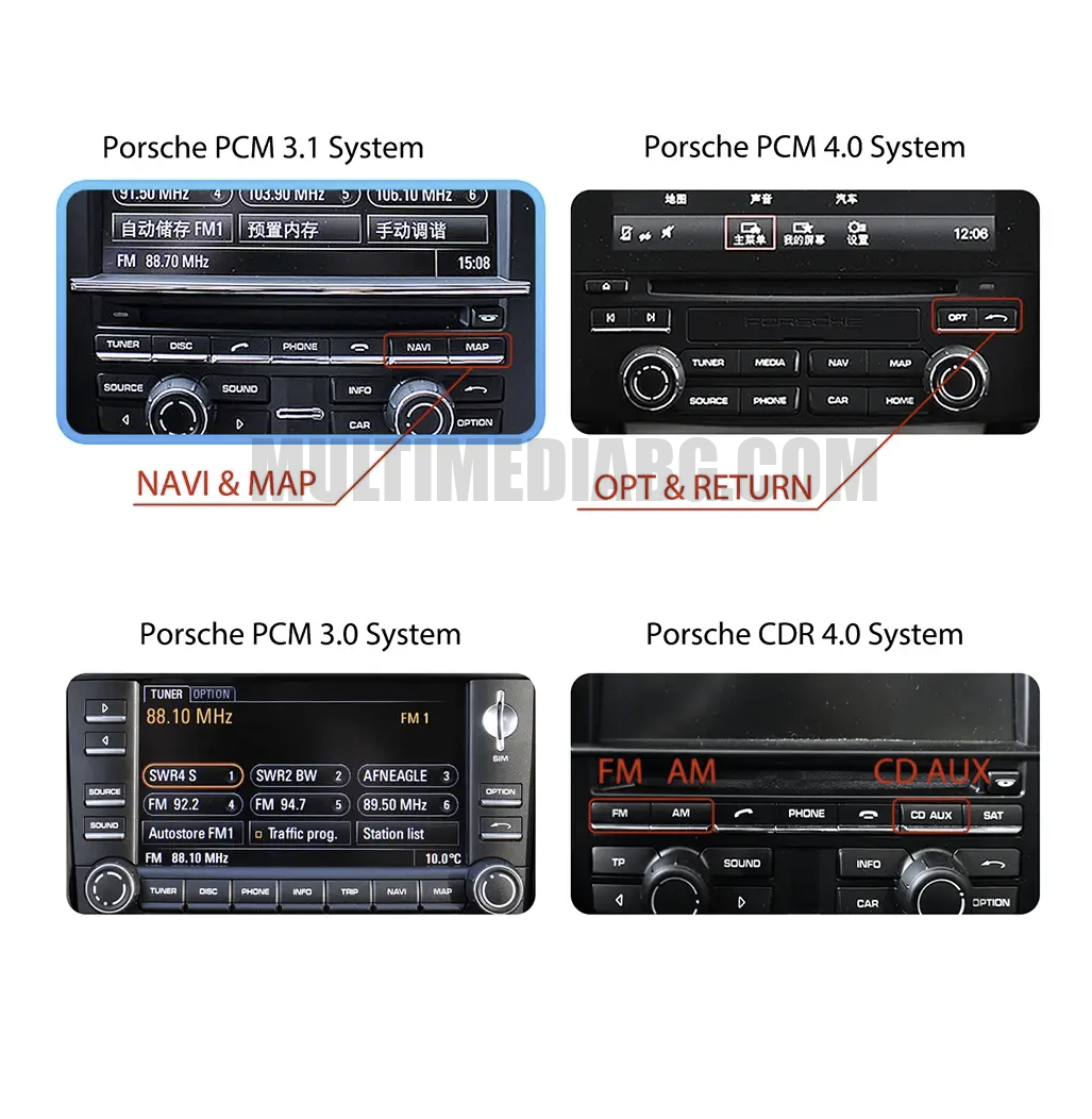 CarPlay модул за Porsche PCM 3.0 / 3.1  / 4.0