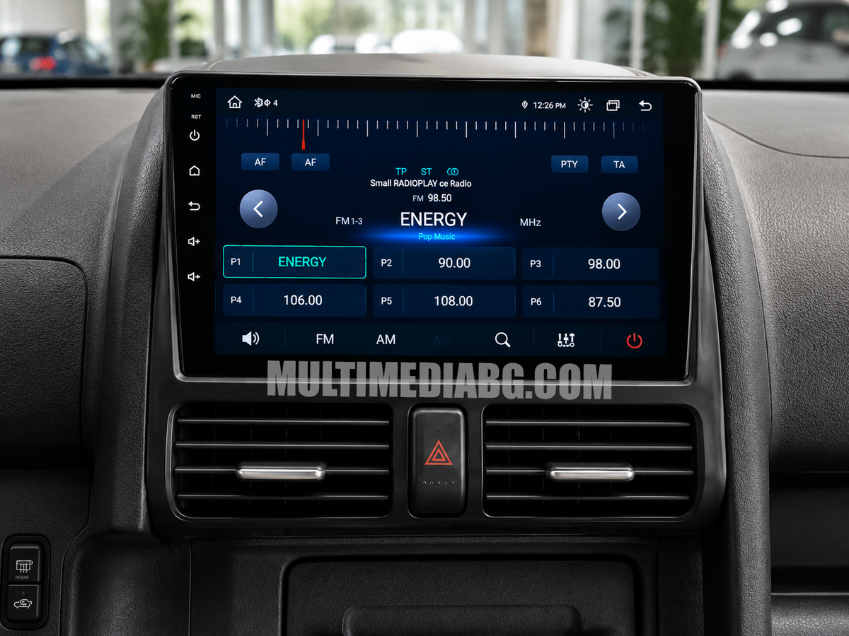 Монтирана Android мултимедия за Honda CRV 2 – реален изглед в автомобила – изглед 3