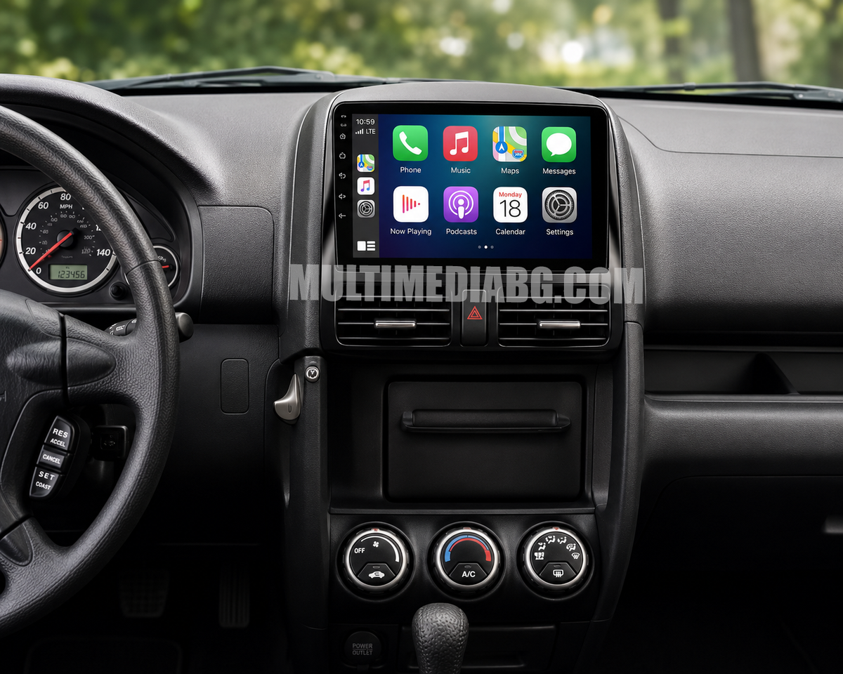Монтирана Android мултимедия за Honda CRV 2 – реален изглед в автомобила – изглед 4