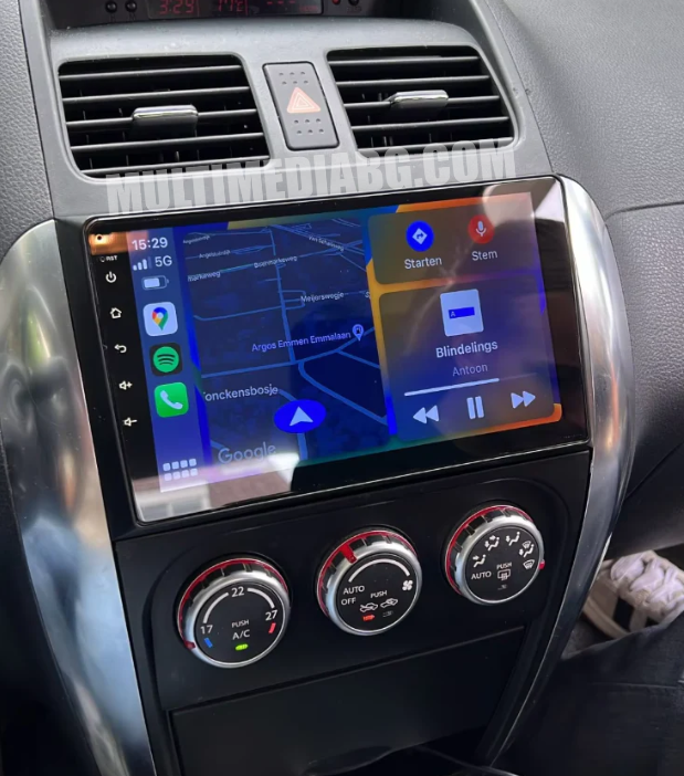 Монтирана Android мултимедия за Suzuki SX4 – реален изглед в автомобила – изглед 1
