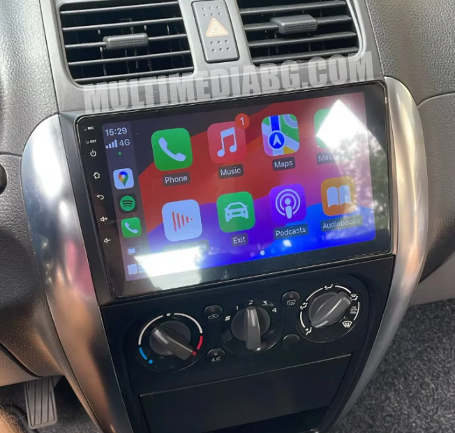 Монтирана Android мултимедия за Suzuki SX4 – реален изглед в автомобила – изглед 2