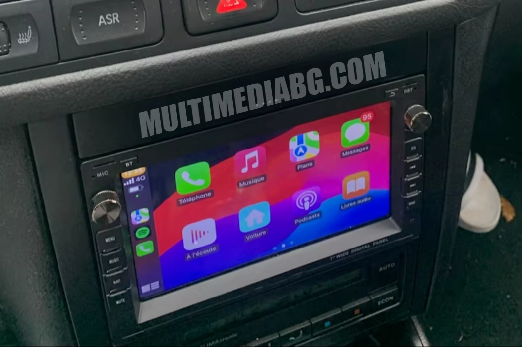 Монтирана Android мултимедия за Volkswagen Bora MK3,MK4 / Polo MK3,MK4 / Sharan / Jetta / Lupo – реален изглед в автомобила – изглед 2