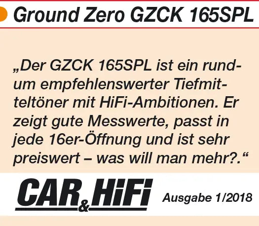 Ground Zero GZCK 165SPL