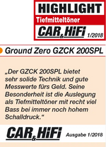 Ground Zero GZCK 200SPL