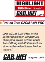 Ground Zero GZCM 8.0N-PRO