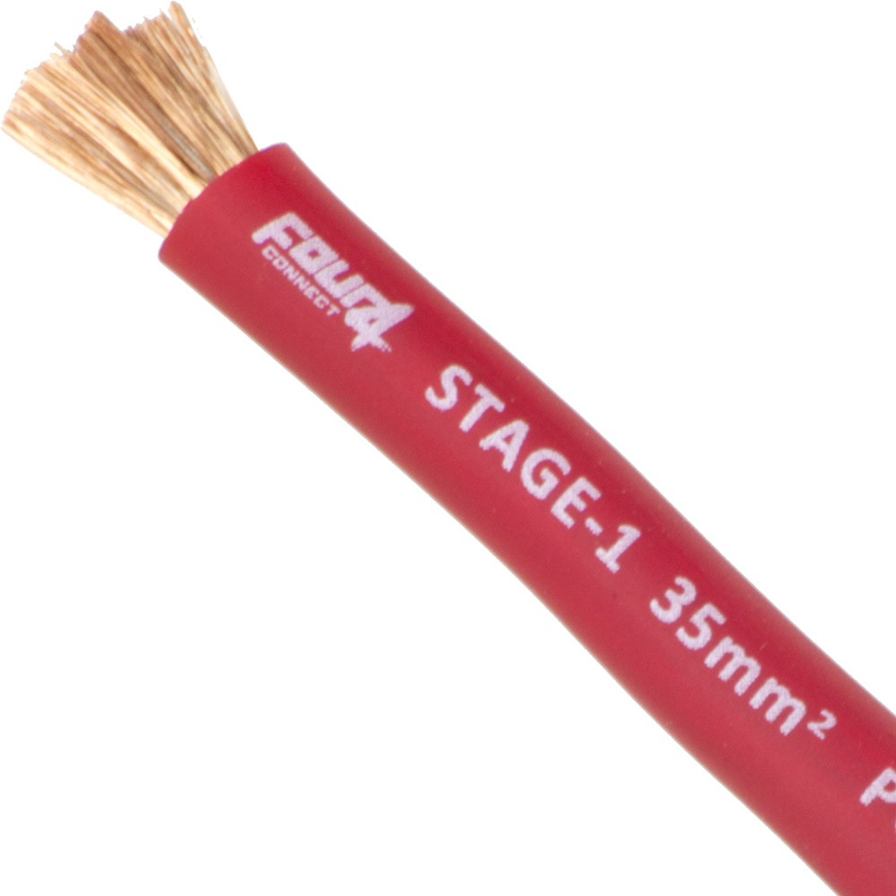 Захранващ кабел 35мм2 червен 4Connect PC35SR Stage1