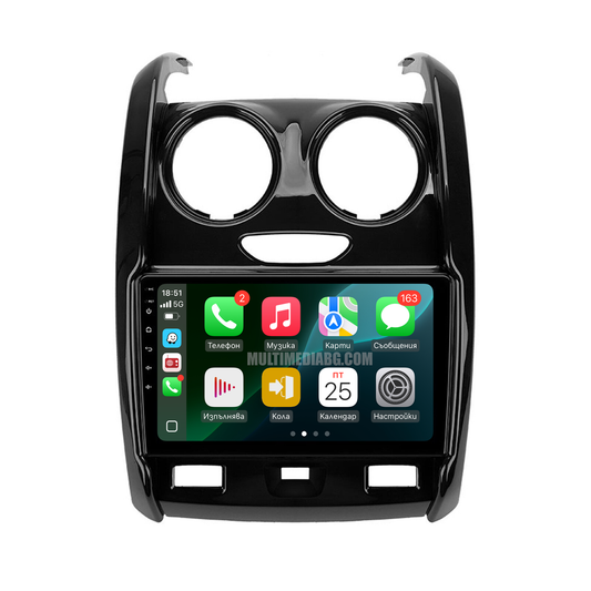 Dacia Duster 2015-2020 – Android мултимедия с CarPlay, GPS навигация и Bluetooth – GPS навигация след монтаж