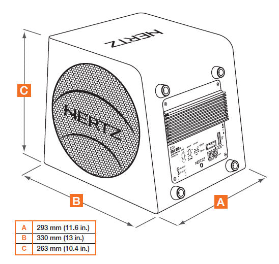 Активен субуфер Hertz DBA 200.3