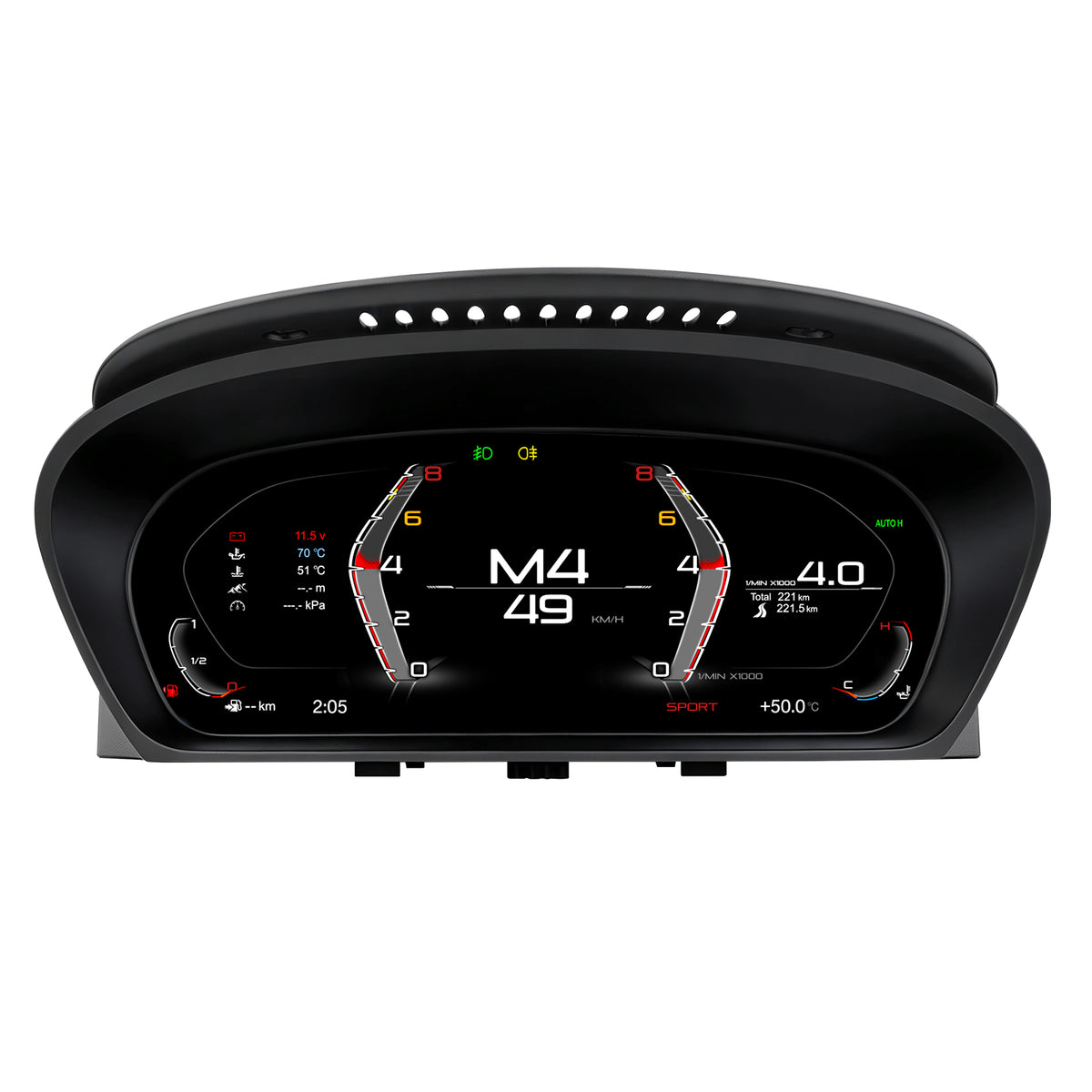 Дигитално табло 12.3″ за BMW 5/6 Series E60/E61/E63/E64 и X5 E70 / X6 E71 — изглед 5