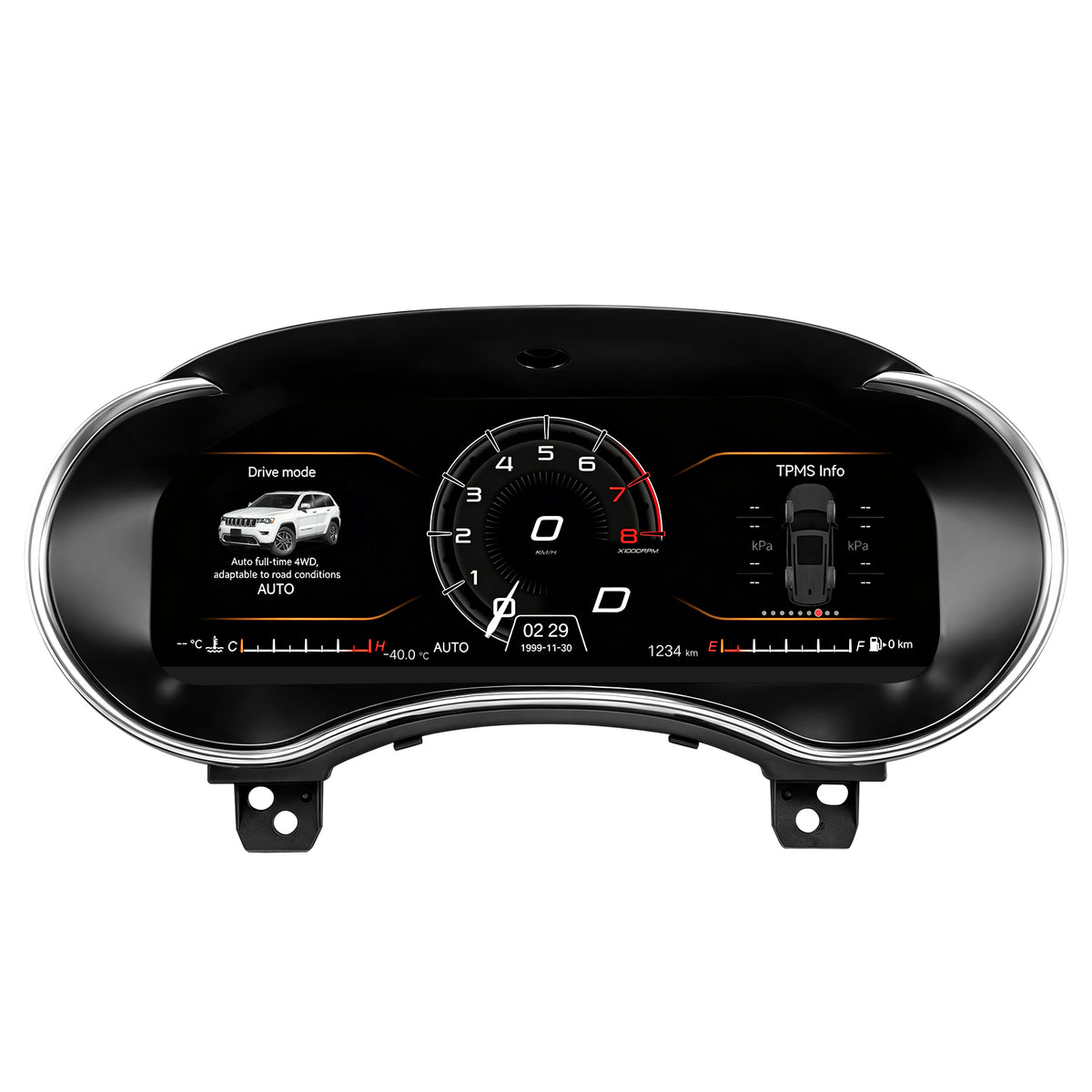 Дигитално табло 12.3″ за Jeep Grand Cherokee / Dodge Durango 2011–2013 — изглед 3