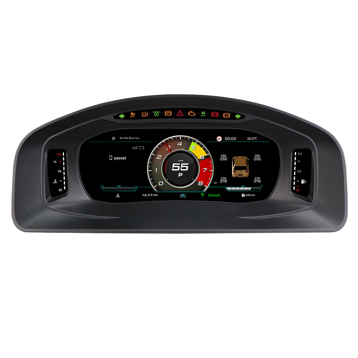 Дигитално табло 10.25″ за Volkswagen Multivan T5 2008–2015 — изглед 1