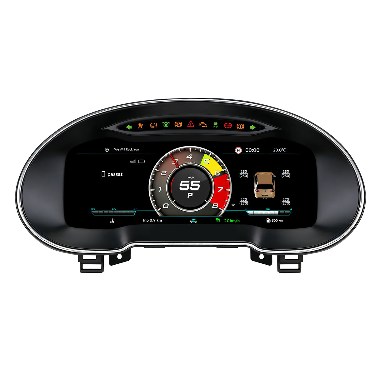 Дигитално табло 12.3″ за Skoda Octavia III 2014–2020 — MQB — изглед 2