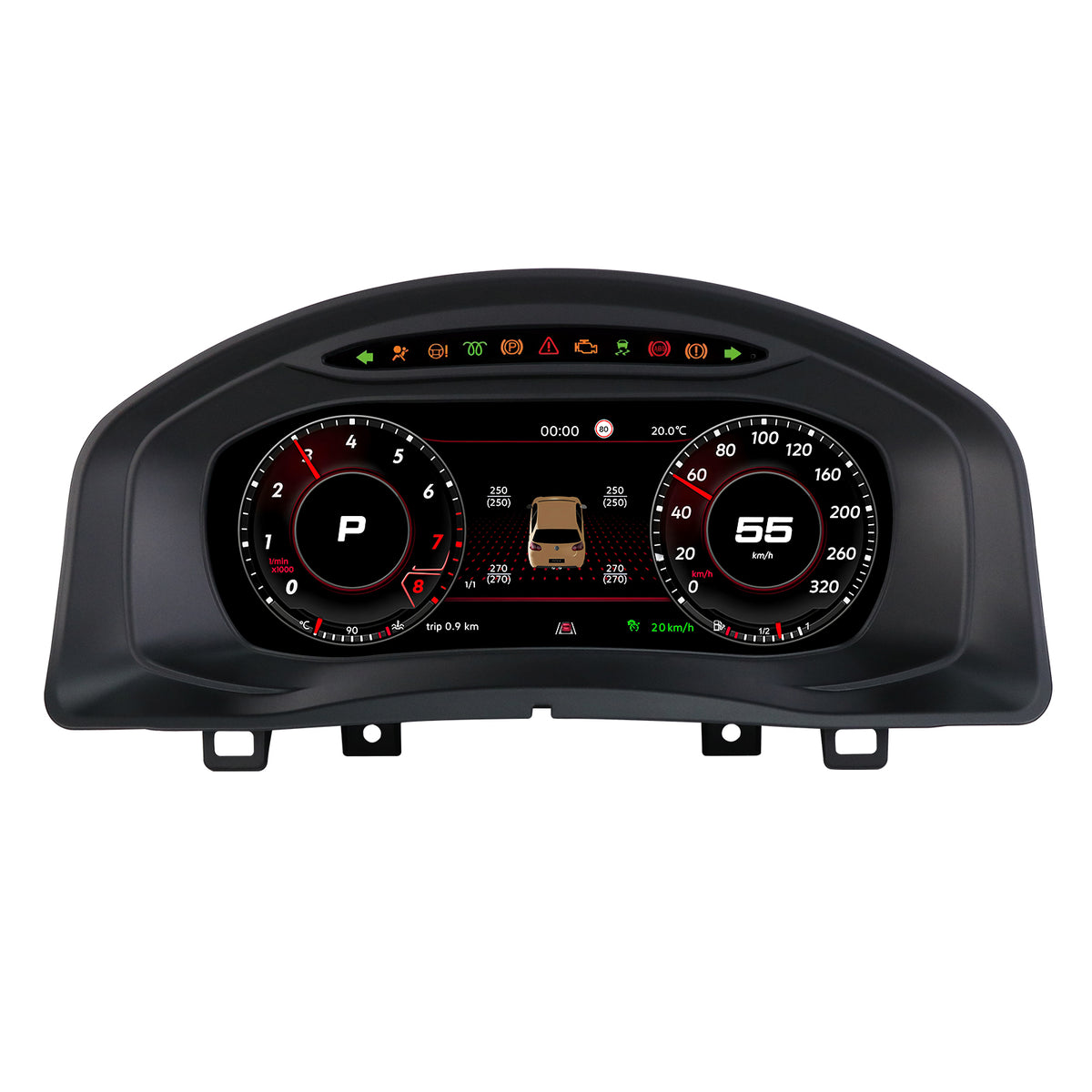 Дигитално табло 10.25″ за Volkswagen Tiguan 5N 2008–2016 — PQ — изглед 4