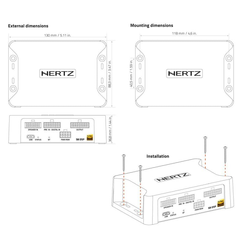 Hertz S8 DSP Ultra Compact 8ch DSP