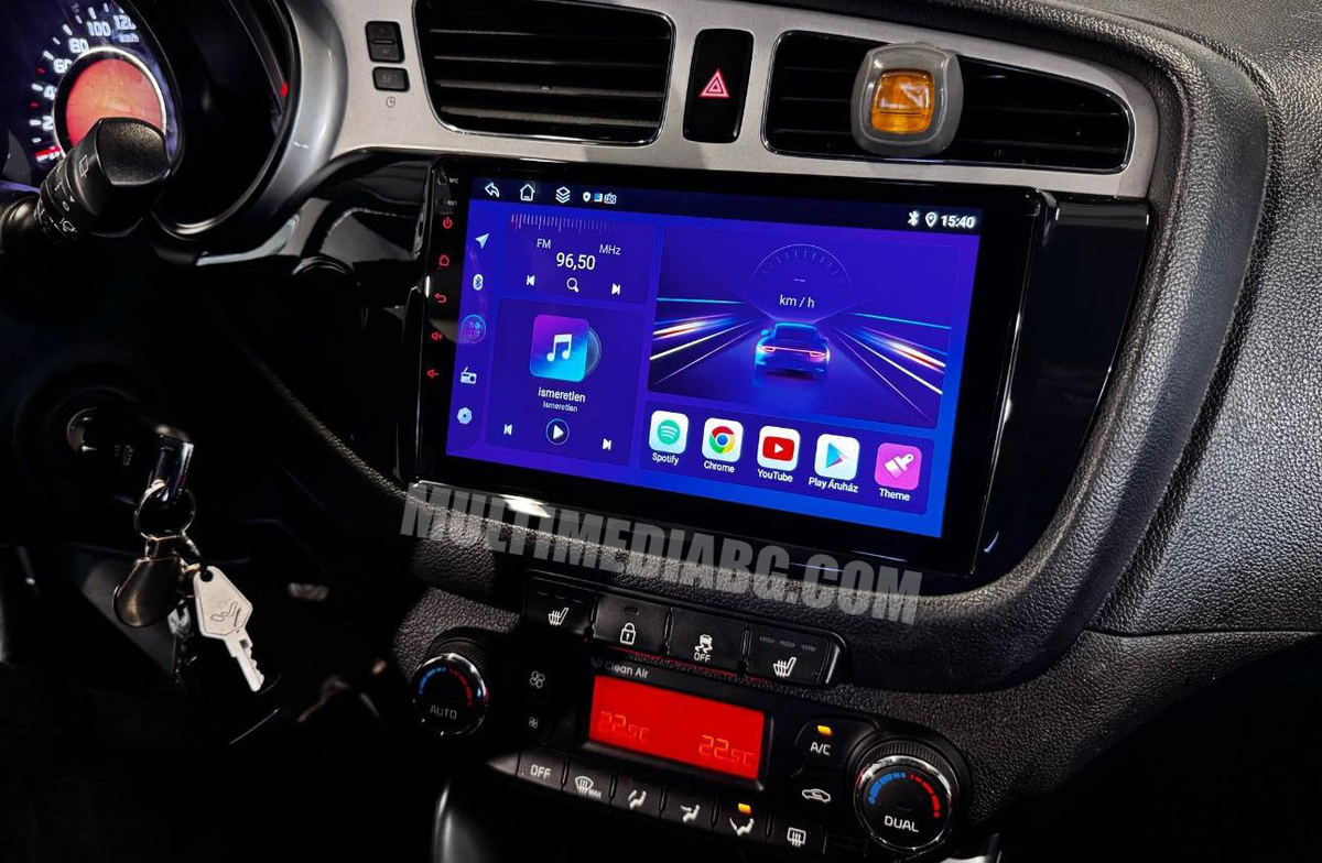 Монтирана Android мултимедия за KIA CEED – реален изглед в автомобила – изглед 1