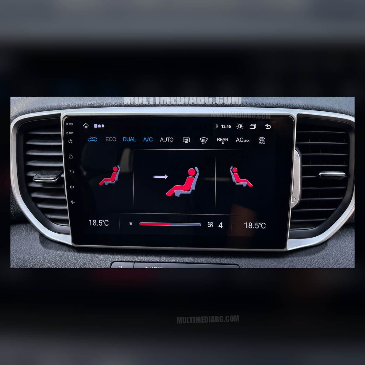 KIA Sportage 4 2016-2018 – Android мултимедия с CarPlay, GPS навигация и Bluetooth – реална инсталация в автомобила