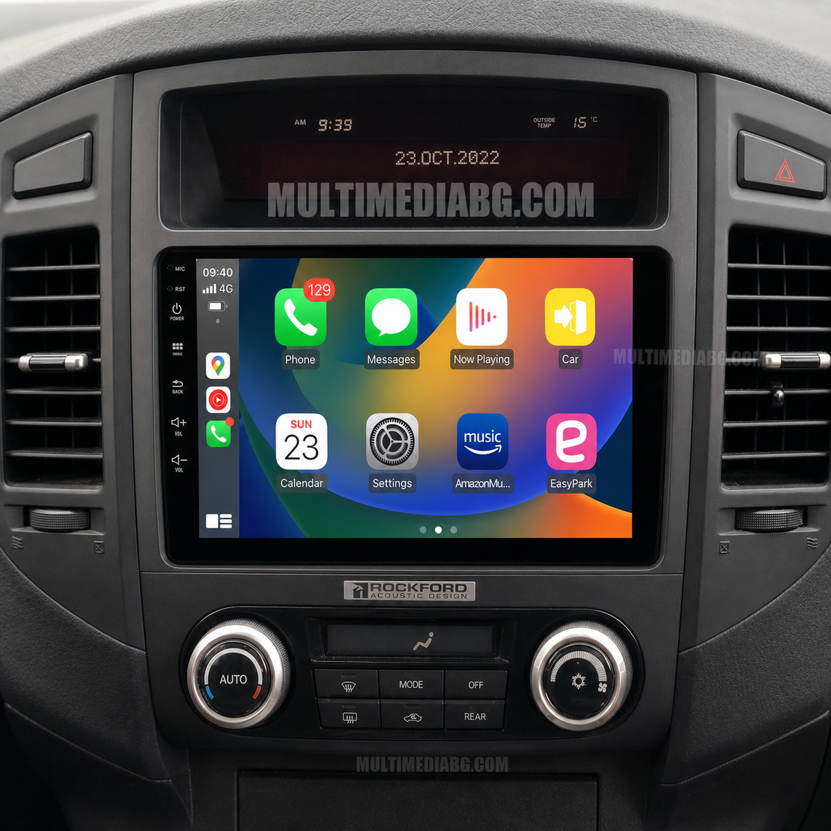Mitsubishi Pajero 4 2006-2014 – Android мултимедия с CarPlay, GPS навигация и Bluetooth – Apple CarPlay след монтаж