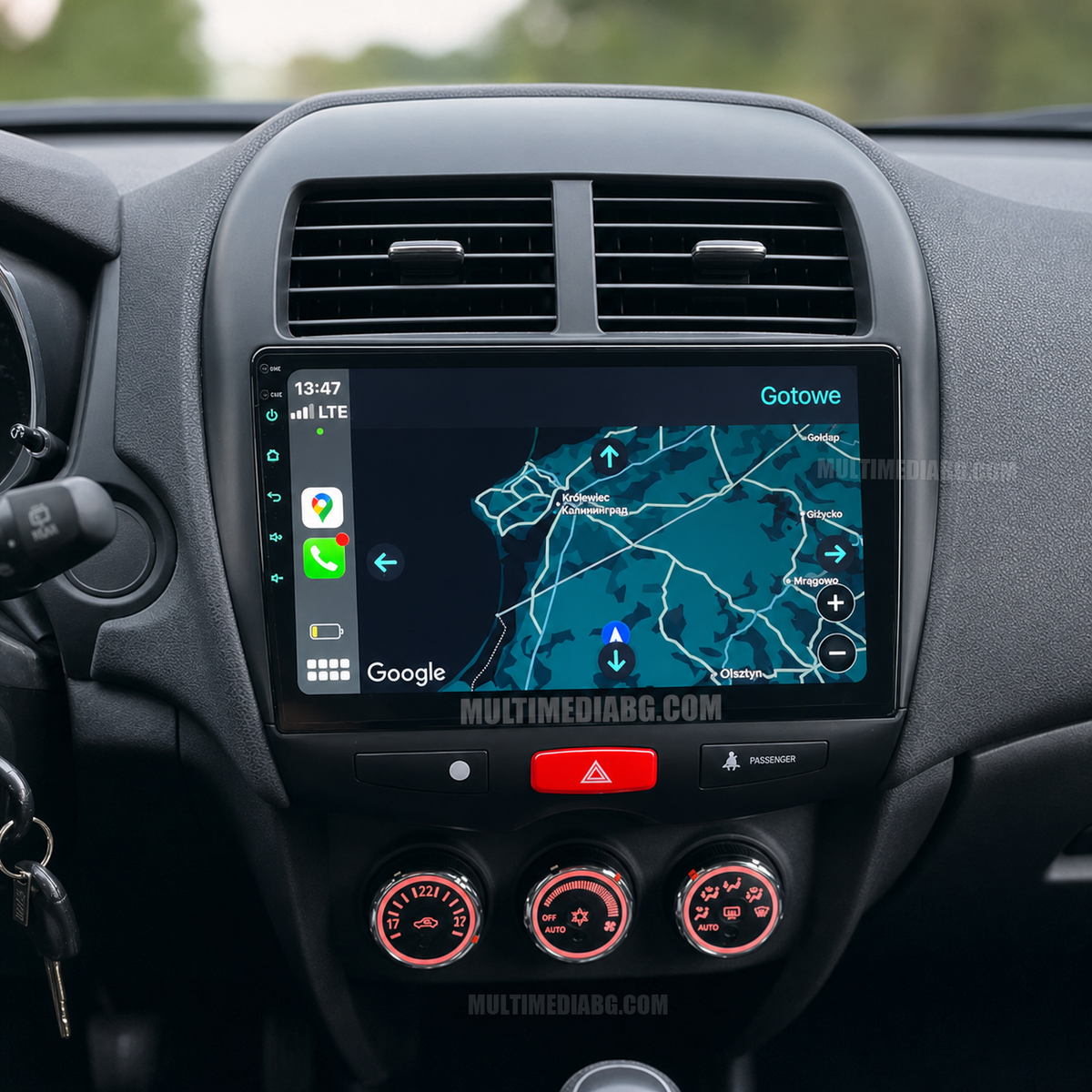 Mitsubishi Peugeot 4008 2010 - 2016 – Android мултимедия с CarPlay, GPS навигация и Bluetooth – GPS навигация след монтаж