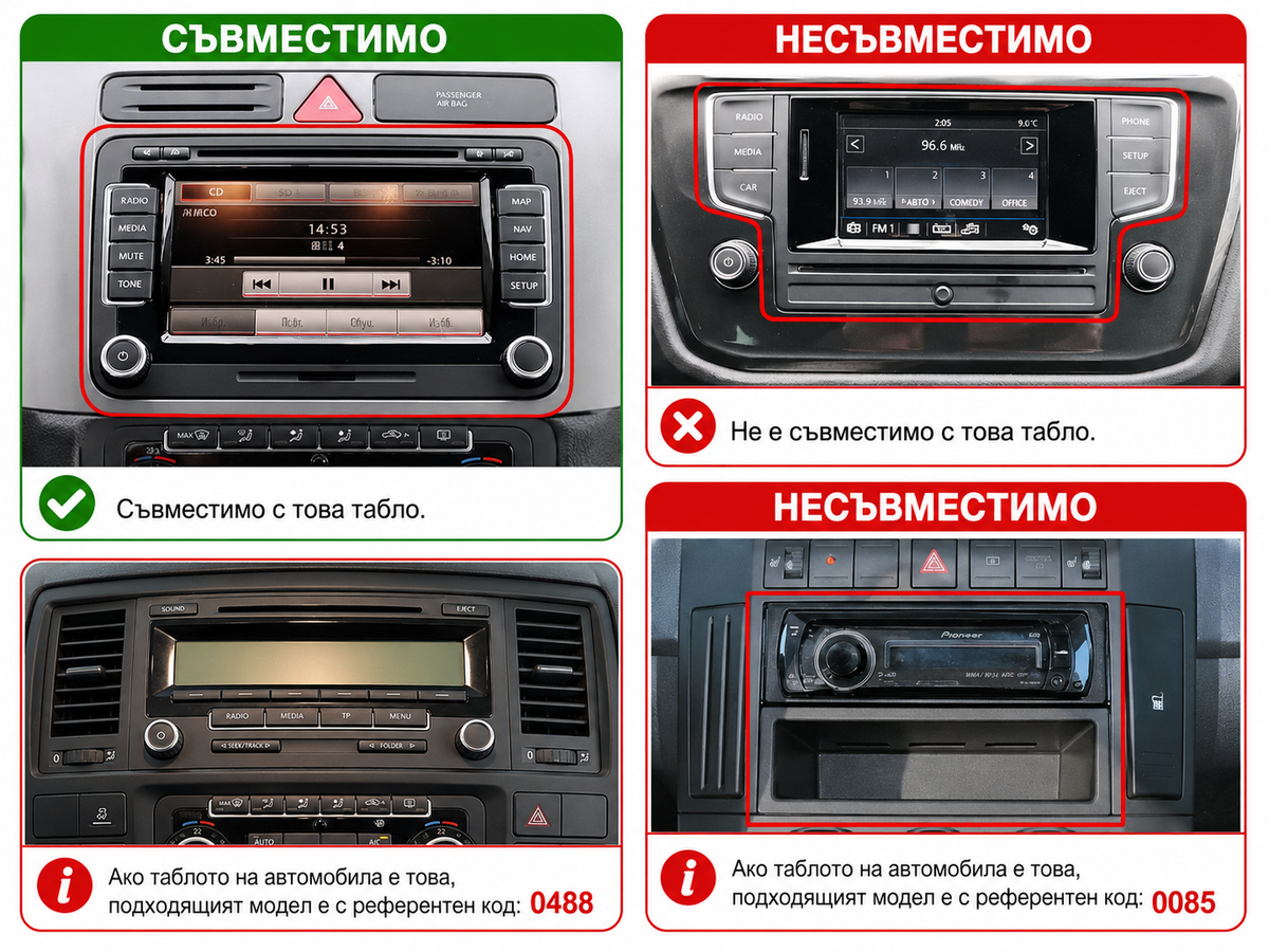 Volkswagen Transporter T6 2015–2019 7"