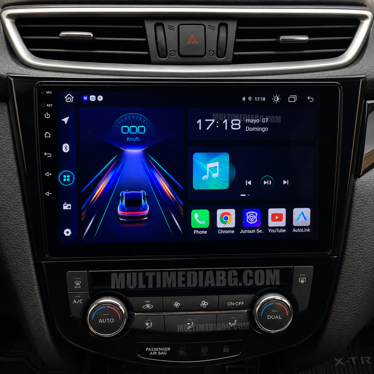 Nissan X-Trail 3 T32 2013-2017 – Android мултимедия с CarPlay, GPS навигация и Bluetooth – Android приложения след монтаж