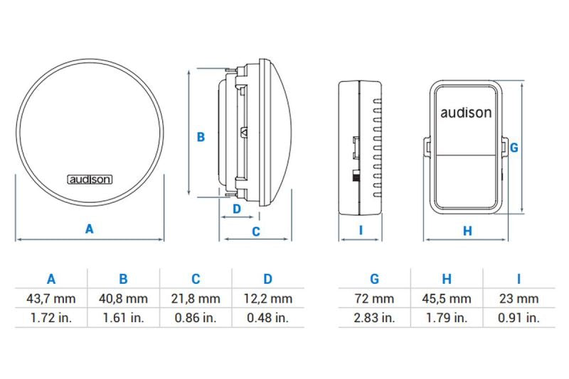 Audison AP 1P 26mm Tweeter+Xover