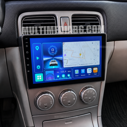 Subaru Forester 2002-2008 – Android мултимедия с CarPlay, GPS навигация и Bluetooth – GPS навигация след монтаж