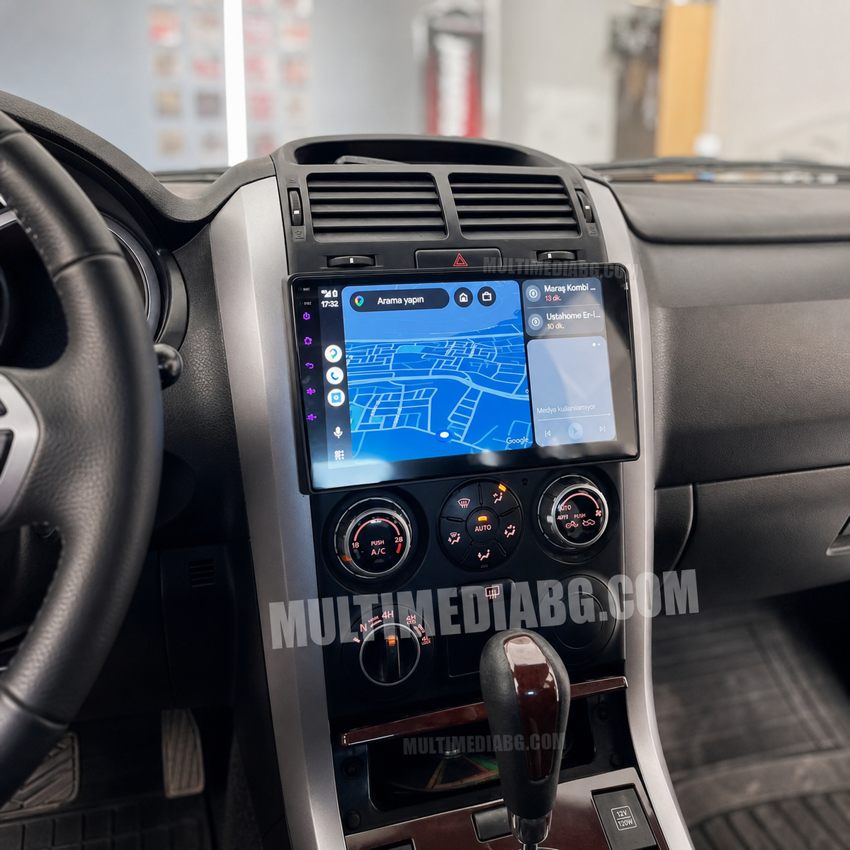 Suzuki Grand Vitara 3 2005-2015 – Android мултимедия с CarPlay, GPS навигация и Bluetooth – GPS навигация след монтаж
