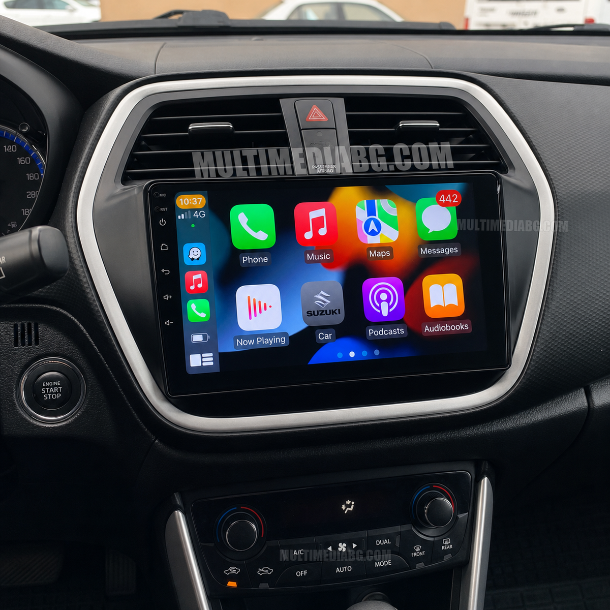 Suzuki S-Cross 2012-2017 – Android мултимедия с CarPlay, GPS навигация и Bluetooth – Apple CarPlay след монтаж