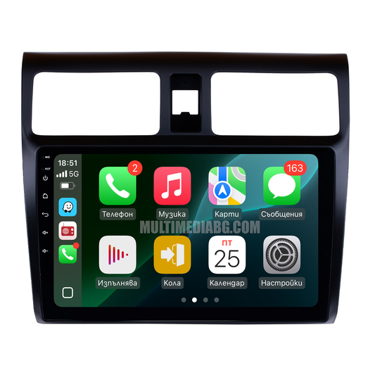 Suzuki Swift 2003-2010 – Android мултимедия с CarPlay, GPS навигация и Bluetooth – GPS навигация след монтаж