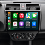 Suzuki Swift 2003-2010 – Android мултимедия с CarPlay, GPS навигация и Bluetooth – реална инсталация в автомобила