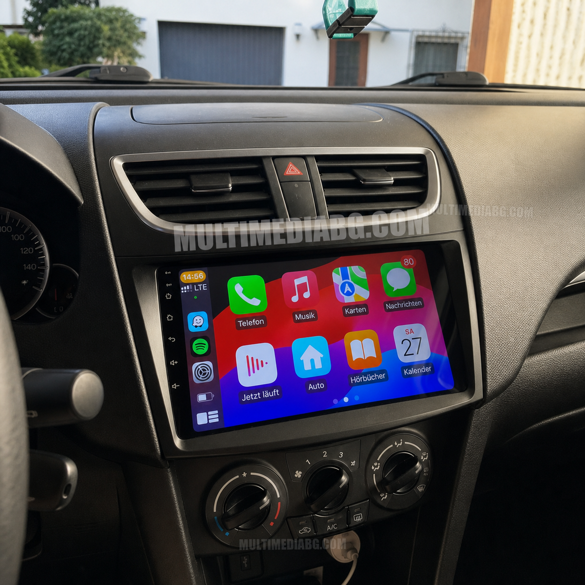 Suzuki Swift 2011-2017 – Android мултимедия с CarPlay, GPS навигация и Bluetooth – Apple CarPlay след монтаж